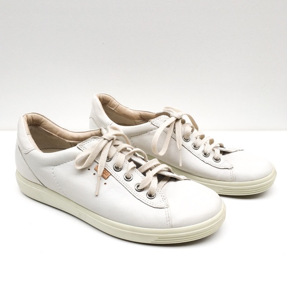 ecco white leather sneakers